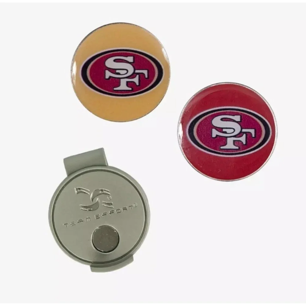 San Francisco 49ers Hat Clip and 2 Ball Markers Official NFL Product NWT